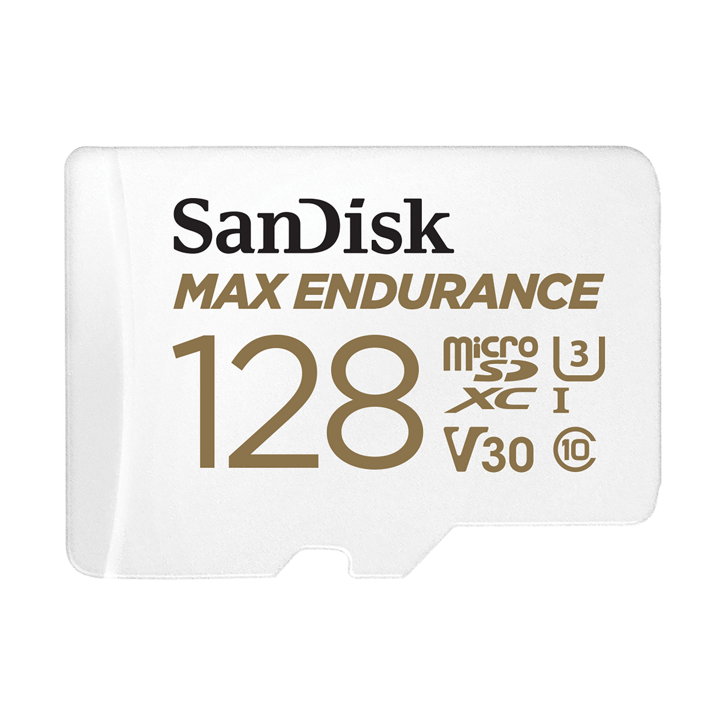 Karta pamięci microSDXC SanDisk MAX Endurance, 128Gb, Klasa 10 / UHS-1 U3, Z adapterem SDSQQVR-128G-GN6IA