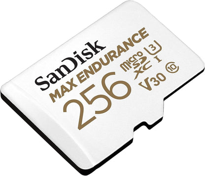 Karta pamięci microSDXC SanDisk MAX Endurance, 256Gb, Klasa 10 / UHS-1 U3, Z adapterem SDSQQVR-256G-GN6IA