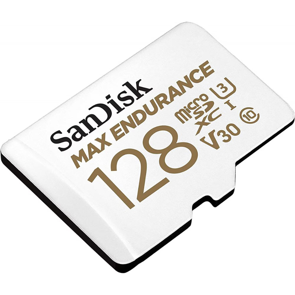 Karta pamięci microSDXC SanDisk MAX Endurance, 128Gb, Klasa 10 / UHS-1 U3, Z adapterem SDSQQVR-128G-GN6IA