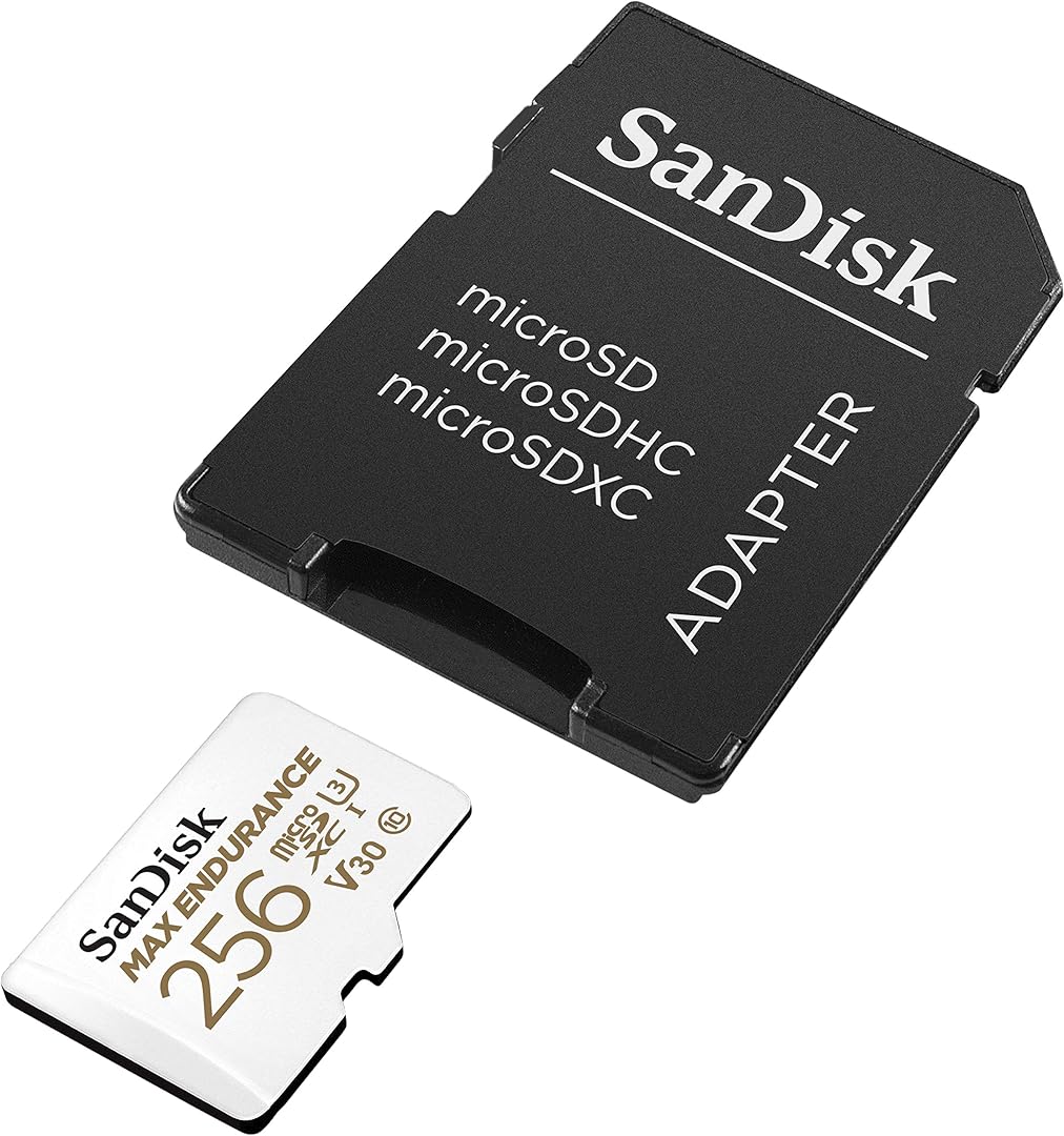 Karta pamięci microSDXC SanDisk MAX Endurance, 256Gb, Klasa 10 / UHS-1 U3, Z adapterem SDSQQVR-256G-GN6IA