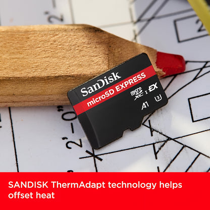 Karta pamięci microSDXC SanDisk Express, 128Gb, Klasa 10 / UHS-1 U3 SDSQXFN-128G-GN4NN