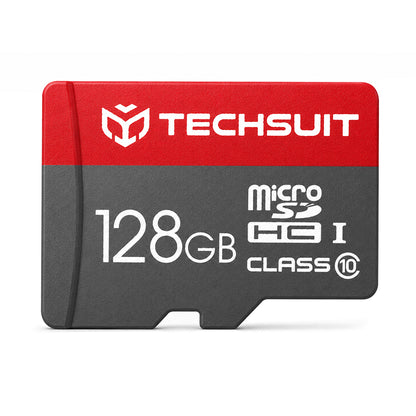 Techsuit THCM26 microSDXC Memory Card, 128GB, Class 10, With Adapter