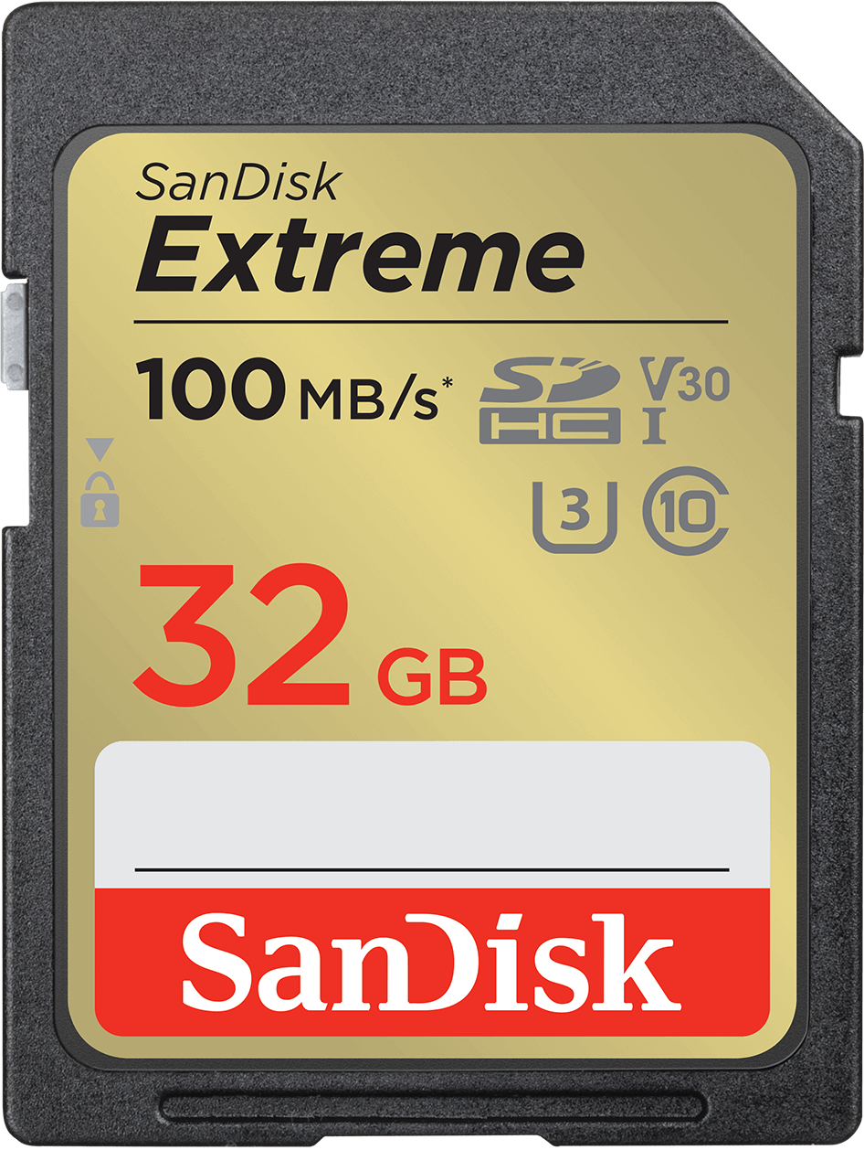 Karta pamięci SDHC SanDisk Extreme, 32Gb, Klasa 10 / UHS-1 U3 SDSDXVT-032G-GNCIN