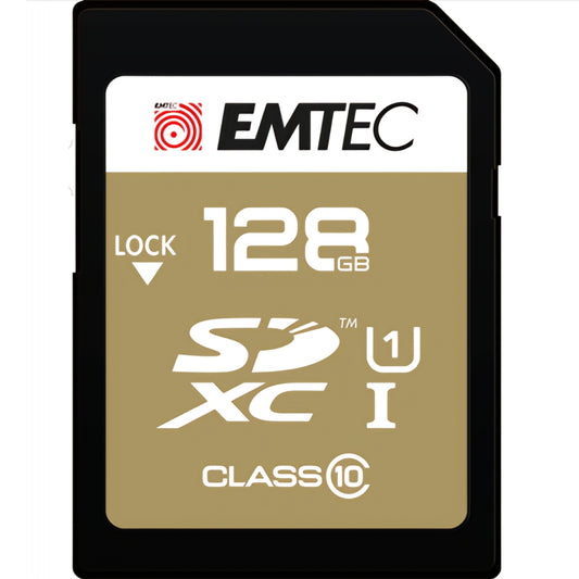 Karta pamięci SDXC Emtec Elite Gold, 128Gb, Klasa 10 / UHS-1 U1 ECMSD128GXC10GP