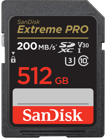 Karta pamięci SDXC SanDisk Extreme Pro, 512GB, Klasa 10 / UHS-1 U3 SDSDXXD-512G-GN4IN