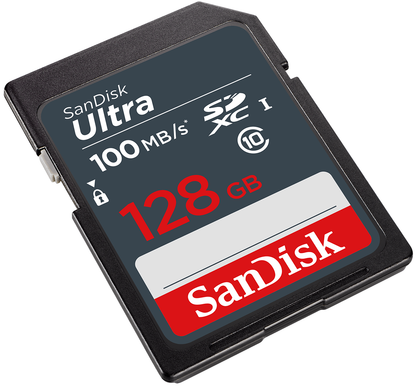 Karta pamięci SDXC SanDisk Ultra, 128GB, Klasa 10 SDSDUNR-128G-GN3IN