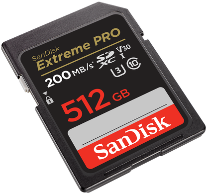 Karta pamięci SDXC SanDisk Extreme Pro, 512GB, Klasa 10 / UHS-1 U3 SDSDXXD-512G-GN4IN