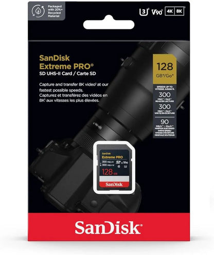 Karta pamięci SDXC SanDisk Extreme Pro, 128GB, Klasa 10 / UHS-2 U3 SDSDXDM-128G-GN4IN