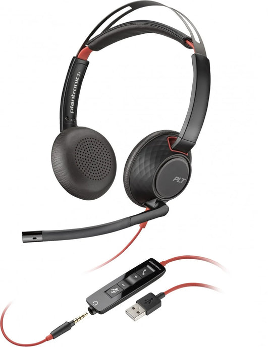 Słuchawki Call Center USB-C HP Poly Blackwire C5220, czarne 80R97AA
