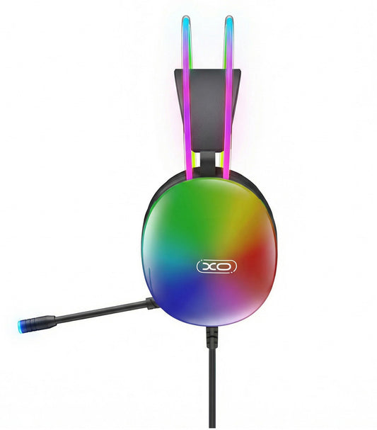 Słuchawki Gamingowe 3.5mm XO Design GE11, RGB, Czarne