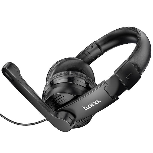 Słuchawki Gamingowe 3.5mm HOCO W103, Czarne