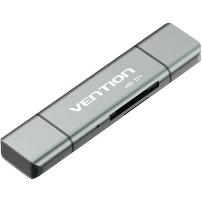 Czytnik kart USB / USB-C / microUSB Vention, SD - microSD, Szary CCJH0