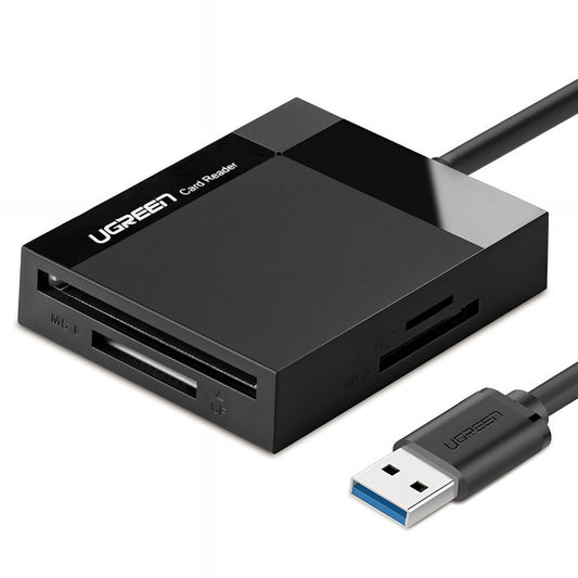 Czytnik kart USB 3.0 UGREEN CR125, SD - microSD - CF - MS, Czarny