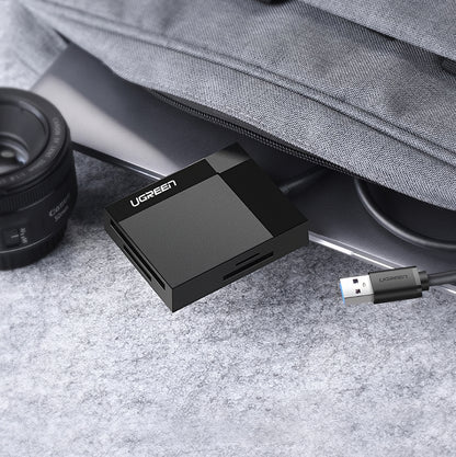 Czytnik kart USB 3.0 UGREEN CR125, SD - microSD - CF - MS, Czarny
