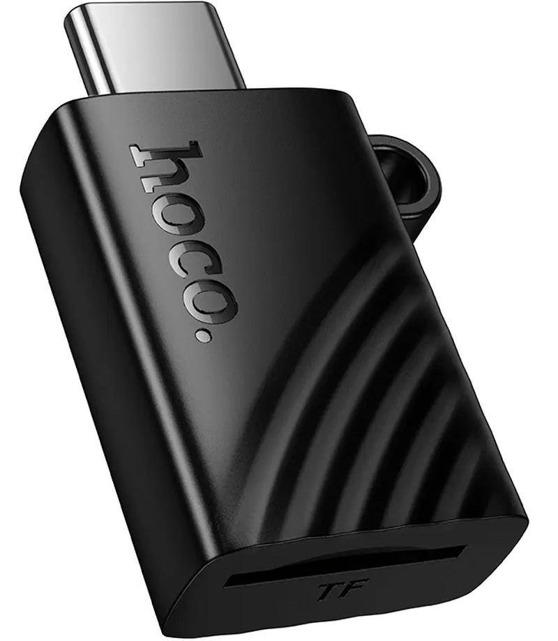 USB-C Card Reader HOCO HB53, microSD, Black