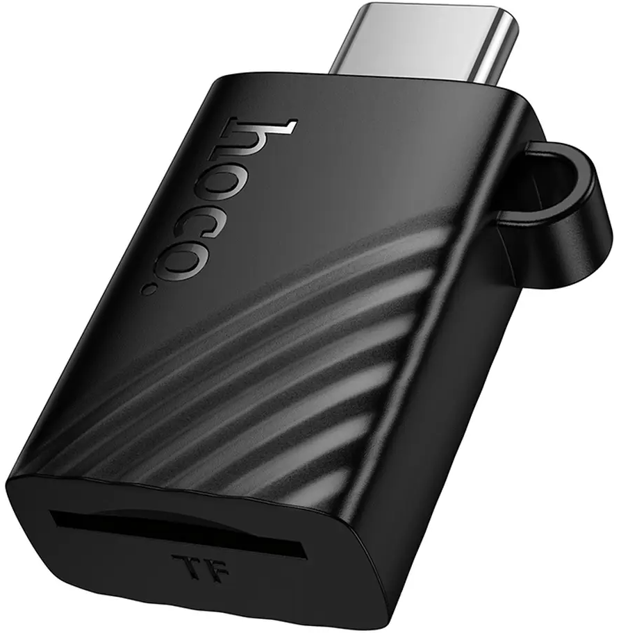 USB-C Card Reader HOCO HB53, microSD, Black