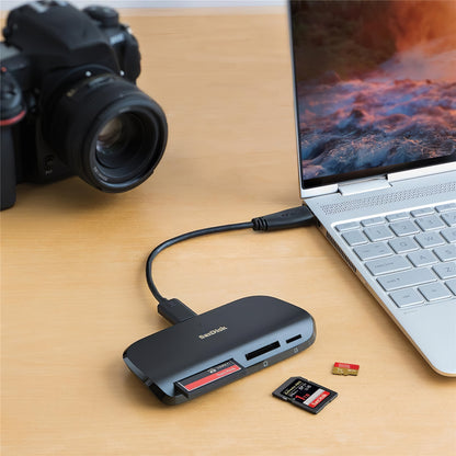 Czytnik kart SanDisk Image Mate Pro USB-C, CF - SD - microSD, czarny SDDR-A631-GNGNN