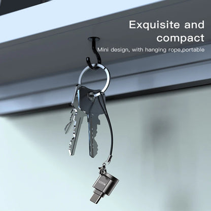 Czytnik kart USB-C Yesido GS19, USB-A (OTG) - microSD, Szary