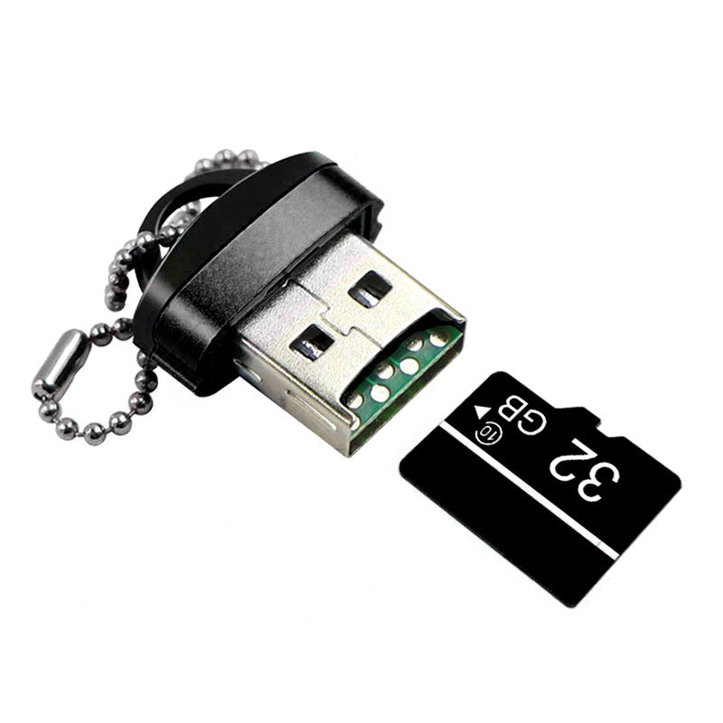 Czytnik kart USB OEM CR01, microSD, czarny