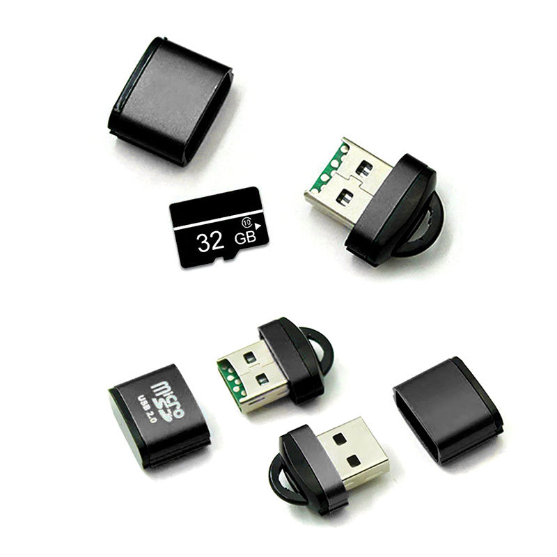 Czytnik kart USB OEM CR01, microSD, czarny