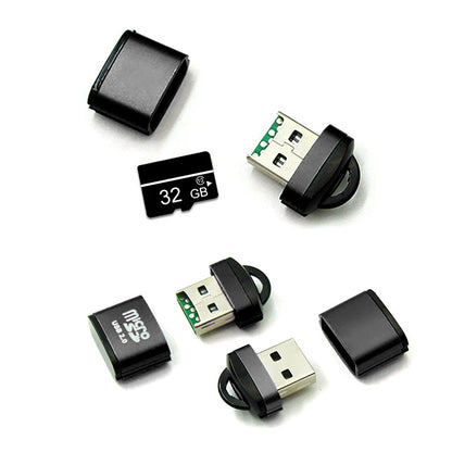 Czytnik kart USB OEM CR01, microSD, czarny