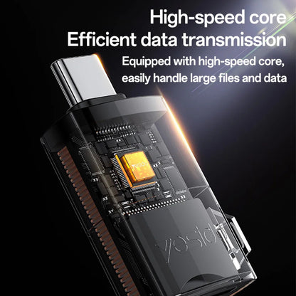 Czytnik kart USB Yesido GS37, microSD, Czarny