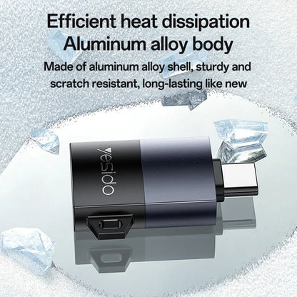 Czytnik kart USB Yesido GS37, microSD, Czarny