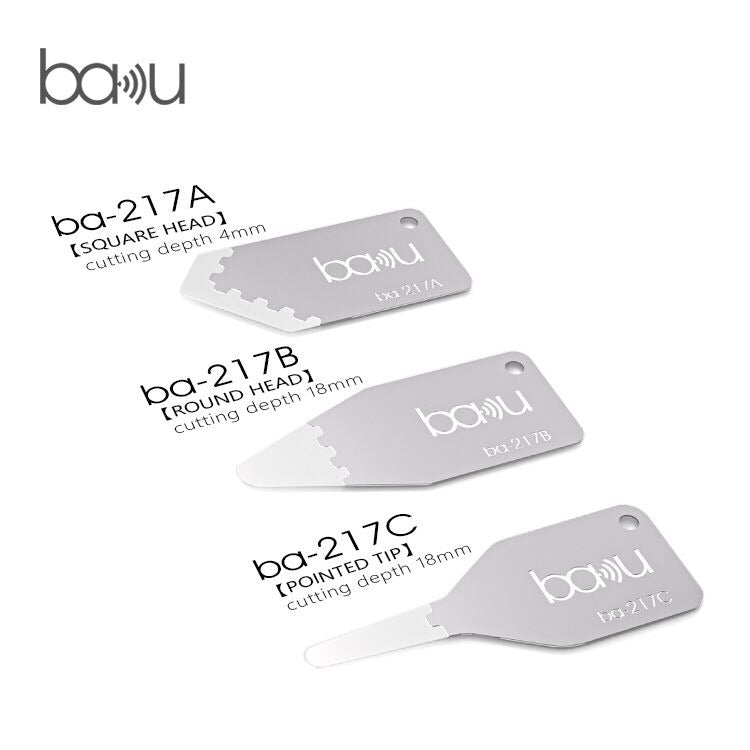 Metalowy klips Baku BA-217, 3w1
