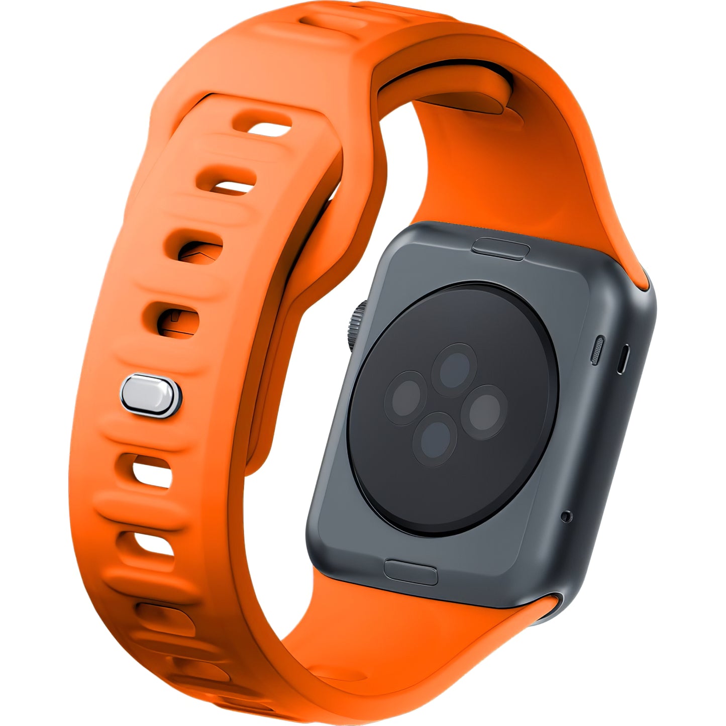 3MK Silikonowy pasek do Apple Watch 41mm / 40mm / 38mm, pomarańczowy 