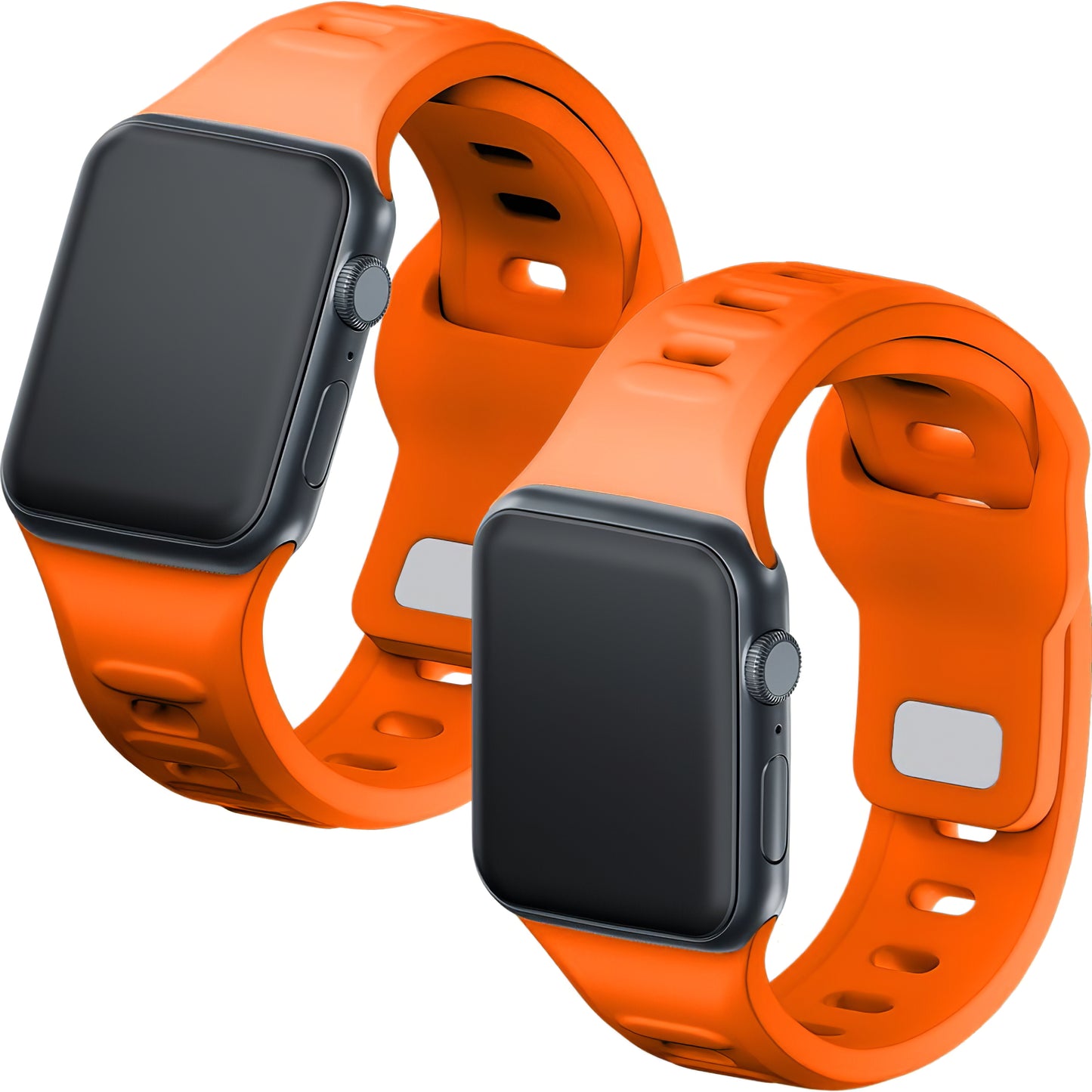 3MK Silikonowy pasek do Apple Watch 41mm / 40mm / 38mm, pomarańczowy 