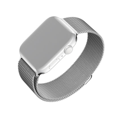 Pasek Fixed Mesh do Apple Watch 42mm / 41mm / 40mm / 38mm Series, Srebrny