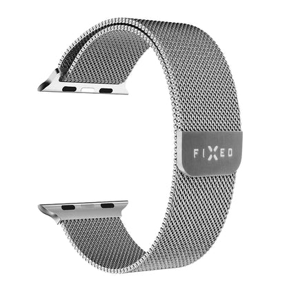 Pasek Fixed Mesh do Apple Watch 42mm / 41mm / 40mm / 38mm Series, Srebrny