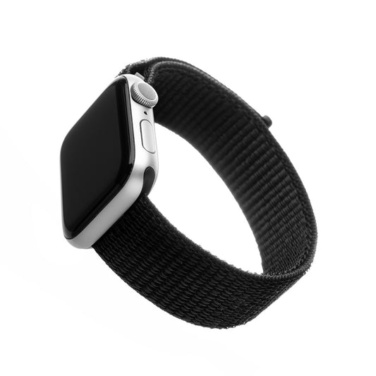 Pasek Fixed Nylon do Apple Watch 49mm / 46mm / 45mm / 44mm / 42mm Series, Czarny