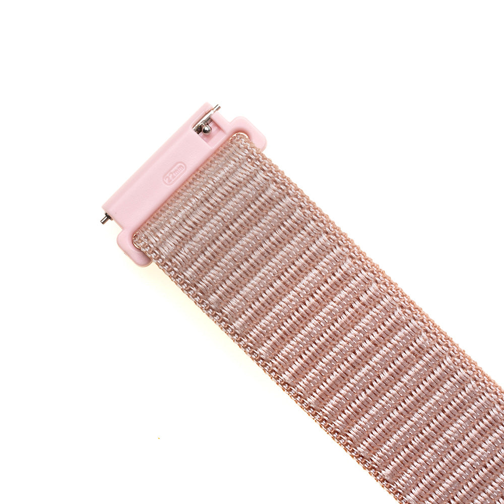 Fixed Nylon Strap for Samsung Galaxy Watch / Huawei Watch Series, 20mm, Rose Gold
