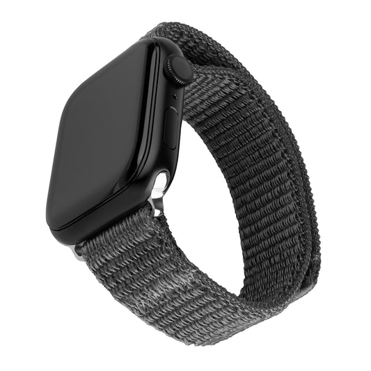 Pasek Fixed Nylon Sporty dla Apple Watch 42mm / 41mm / 40mm / 38mm Series, Ciemnoszary