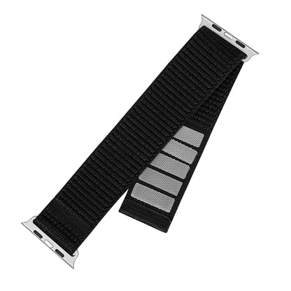 Pasek Fixed Nylon Sporty do Apple Watch 42mm / 41mm / 40mm / 38mm Series, Czarny