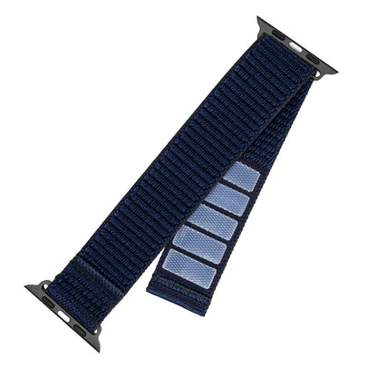 Pasek Fixed Nylon Sporty dla Apple Watch 49mm / 46mm / 45mm / 44mm / 42mm Series, Granatowy