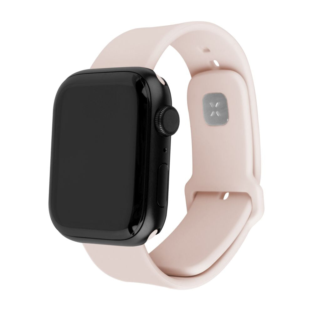 Fixed Silicone Sporty Strap for Apple Watch 42mm / 41mm / 40mm / 38mm Series, Pink