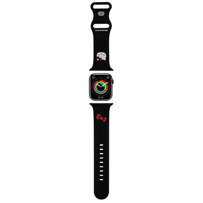 Pasek Hello Kitty Silicone Kitty Head do Apple Watch 49mm / 46mm / 45mm / 44mm / 42mm Series, Czarny