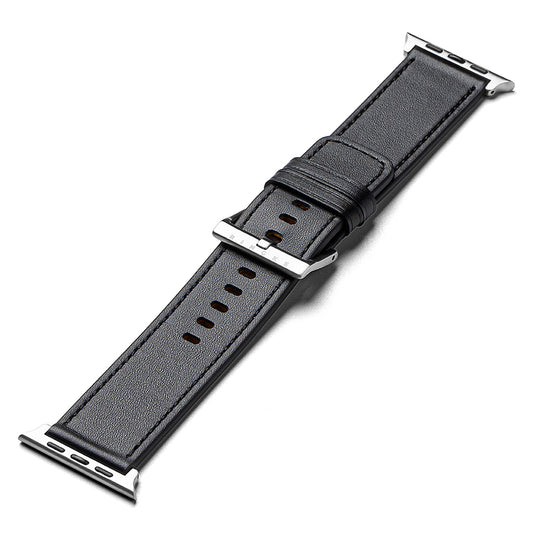 Ringke Leather One Strap for Apple Watch 49mm / 46mm / 45mm / 44mm / 42mm Series, Black