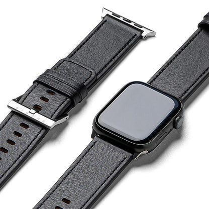 Pasek Ringke Leather One do Apple Watch 49mm / 46mm / 45mm / 44mm / 42mm Series, Czarny
