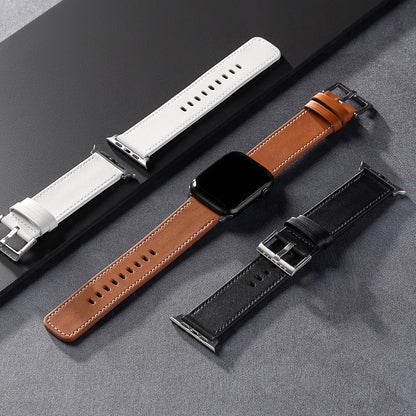 Pasek Ringke Leather One do Apple Watch 49mm / 46mm / 45mm / 44mm / 42mm Series, Czarny