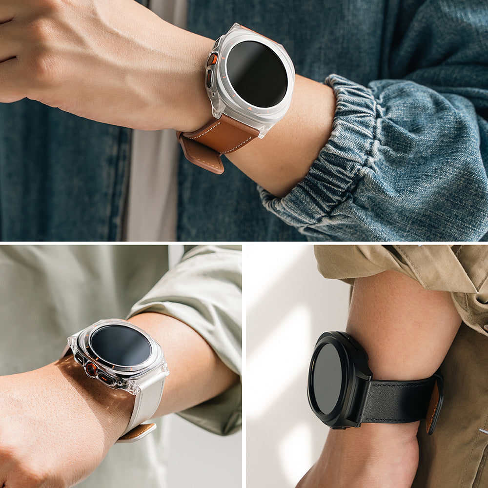 Pasek Ringke One Basic Bold do zegarków Fossil / Mobvoi / Suunto, 24mm, Brązowy