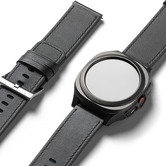 Pasek Ringke One Basic Bold do zegarków Fossil / Mobvoi / Suunto, 24mm, Czarny