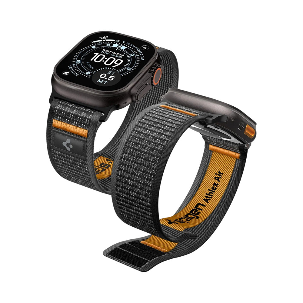 Pasek Spigen Athlex Air 2 do Apple Watch 49mm / 46mm / 45mm / 44mm Series, Pomarańczowy AMP10607