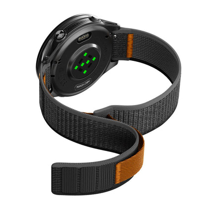 Pasek Spigen Athlex Air 2 do Garmin Watch Venu / Forerunner Series, 22mm, Czarny Pomarańczowy AMP11425