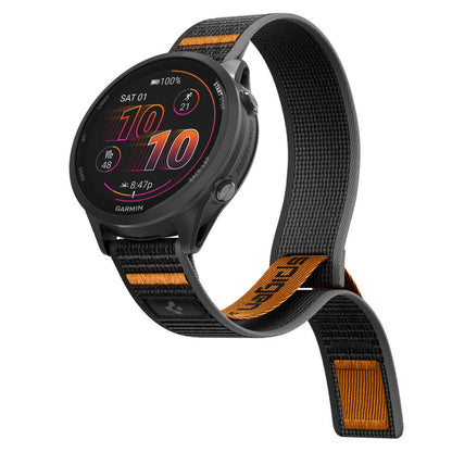Pasek Spigen Athlex Air 2 do Garmin Watch Venu / Forerunner Series, 22mm, Czarny Pomarańczowy AMP11425