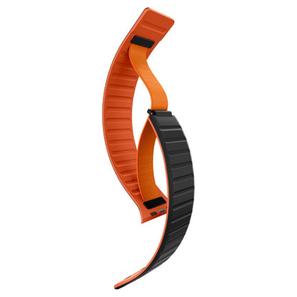 Pasek Spigen Athlex Air M do Apple Watch 49mm / 46mm / 45mm / 44mm Series, Czarny Pomarańczowy AMP11534