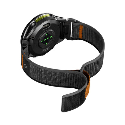 Spigen Athlex Air Strap for Garmin Watch Fenix / Forerunner / Approach Series, 22mm, Black Orange AMP11426