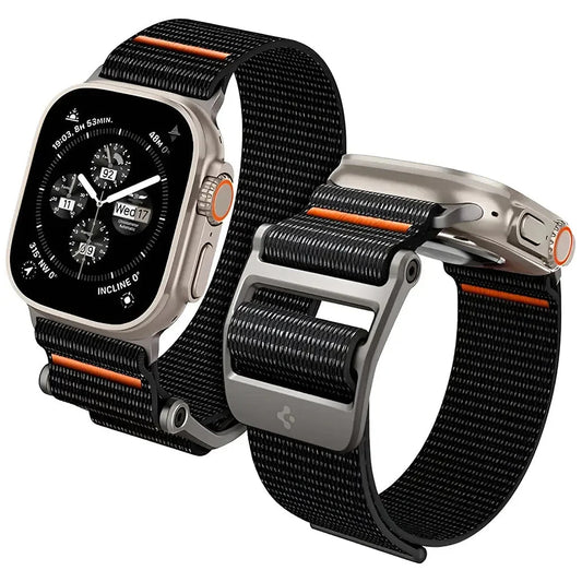 Spigen DuraPro Flex Band for Apple Watch 49mm / 46mm / 45mm / 44mm Series, Black AMP05981